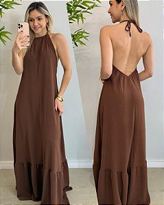 Vestido Helena marrom
