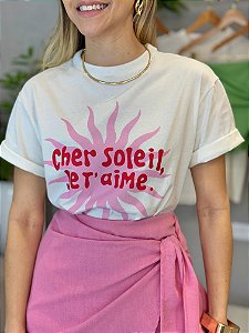 Camiseta de algodão Cher