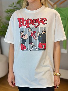 Camiseta de algodão Popeye