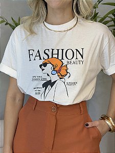 Camiseta Fashion 100% algodão