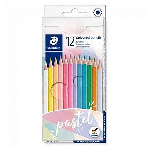 Lápis de Cor Coloured Pencils Tons Pastel Staedtler 12 Cores
