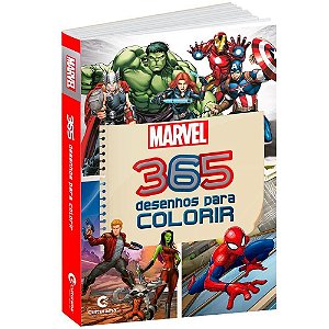 Livro de Colorir 365 Desenhos para Colorir Marvel Culturama