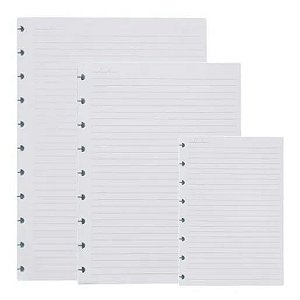 Refil Pautado Branco 90g P/M/G 50 Folhas para Caderno Inteligente