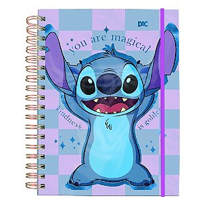 Caderno Smart Universitário 80 Folhas Tira e Põe Disney Stitch DAC