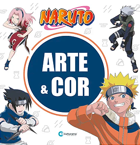 Livro para Colorir Arte e Cor Naruto + Mini Lápis de Cor Culturama