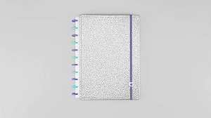 Caderno Inteligente Let's Glitter Silver 2.0 Caderno Inteligente