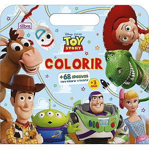 Álbum para Colorir Maleta com Adesivos Toy Story 16 Páginas + 68 Adesivos Tilibra