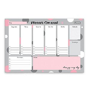 Planner Blocado Semanal 25 x 17cm Double Art Cadersil