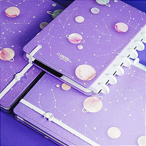 Caderno Purple Galaxy by Gocase Caderno Inteligente