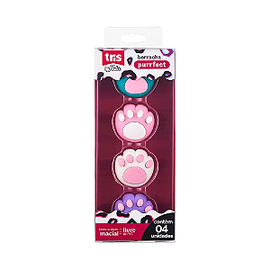 Kit Borracha Patinha Purrfect Holic Pets com 4 unidades TRIS