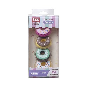 Kit Borracha Donuts Holic Fofurices com 4 unidades TRIS