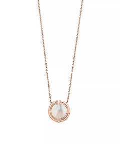 Pendente Circle com madrepérola e diamantes