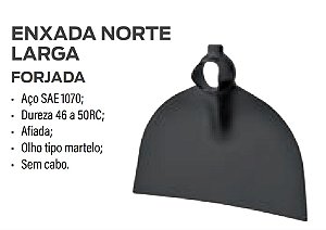 Enxada Larga Forjada 2;5 L Sem Cabo - Collins