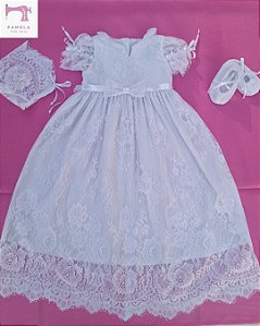 Mandrião para Batizado - Santa Catarina - Renda Chantilly
