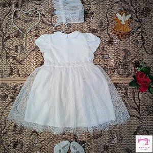 Vestido infantil Alice em Renda Chantilly