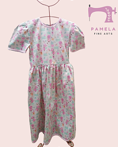 Vestido Modesto Jardineira