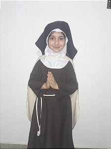 Fantasia Santa Clara em tecido 100% algodão