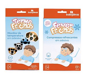 Termo Friends Monitor de Temperatura em Adesivo Babydeas com 4