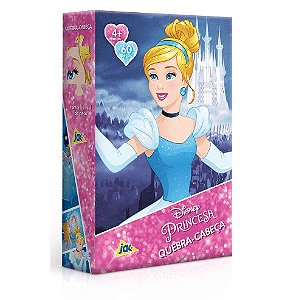 Quebra-Cabeça Disney Princesas 60 Peças - Novo Papel