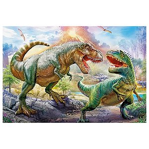 Quebra Cabeça Dinossauros 2000 Peças Grow 04266