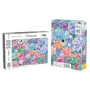 Quebra Cabeça Redondo - Flor de Mandala 500 Peças