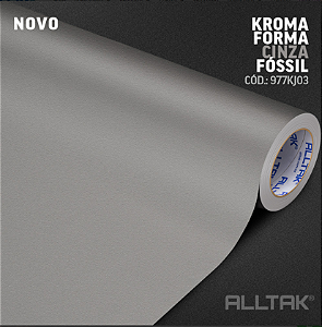 Vinil Kroma Cinza Fossil 1,22 de largura - Alltak Decor