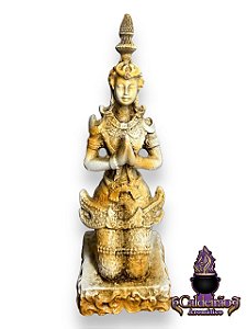 Buda Do Tibet 10Cm Sentado Rezando Em Resina
