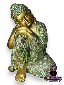 Buda Em Repouso Shine Em Resina 24Cm