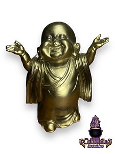 Buda Sorridente Dourado 10Cm