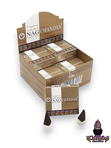 Incenso Vijayshree Massala Cone Golden Nag Chandan 10 Cones