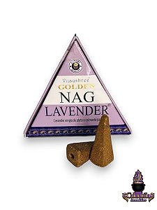 Incenso Cone Cascata Golden Nag Vijayshree Lavander