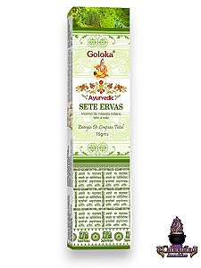 Incenso Goloka Massala Ayurvedic Sete Ervas