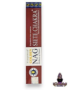 Incenso Massala Golden Nag Viajyshree Seven Chakra