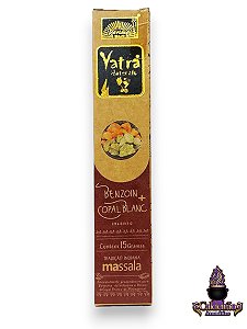 Incenso Massala Yatra Naturals Benzoin E Copal Blanc Com 12 Varetas