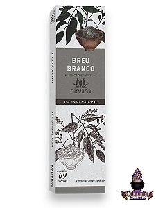 Incenso Nirvana Natural Breu Branco 09 Varetas