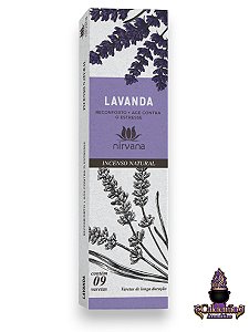 Incenso Nirvana Natural Lavanda 09 Varetas