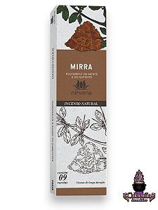 Incenso Nirvana Natural Mirra 09 Varetas