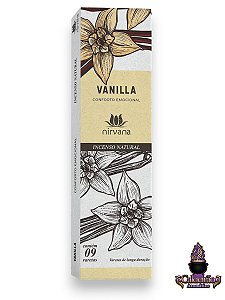 Incenso Nirvana Natural Vanilla 09 Varetas