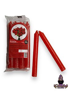 Vela Perfumada Palito N,3 20G 8Un/Pct - Rosas