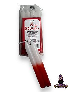 Vela Palito N,3 20G Bicolor 8Un/Pct - Br/Vm