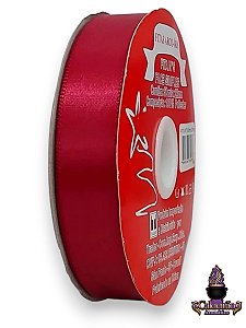 Fita Cetim 20mm Vermelha