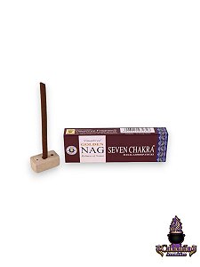 Defumador Tibetano Golden Nag Viajyshree Seven Chakra 10 Varetas