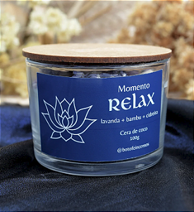 Vela Aromatica Momento Relax - Lavanda Bambu e Cidreira