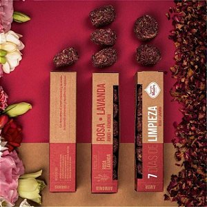 Pastilha de Defumacao 7 Dias De Limpeza Sagrada Madre - Rosa Lavanda