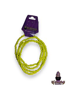 Guia De Missangao Protecao Porcelana Verde Neon