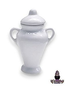 Quartinha Louca 13Cm Branca C/Asa