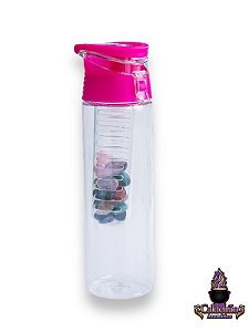 Garrafa Elixir 7 Chakras C/ Infusor Rosa