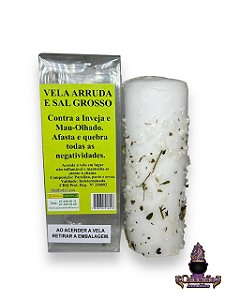 Vela 7 Dias 230g - Arruda e Sal Grosso