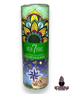 Vela 7 Dias Verde Claro 250g - Prosperidade