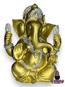 Ganesh Gordo 12Cm Em Resina